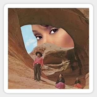 Desery Eye - Surreal/Collage Art Sticker